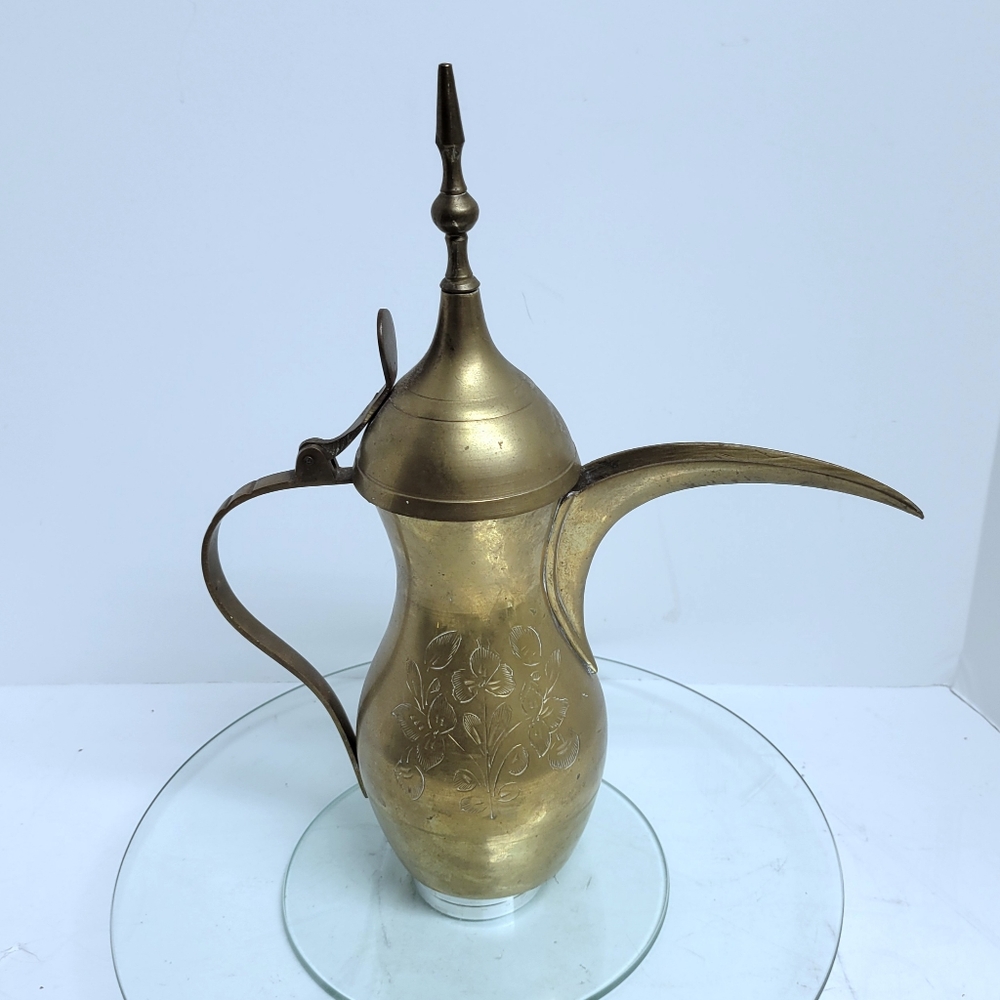 Vintage Brass Islamic Turkish teapot